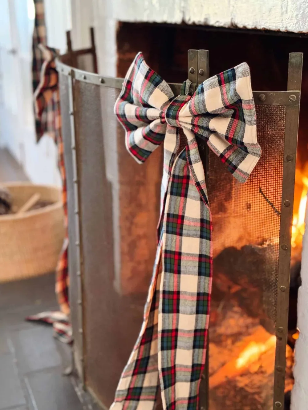 Outlet Heather Taylor Home Idyllwild Plaid Fabric Bow