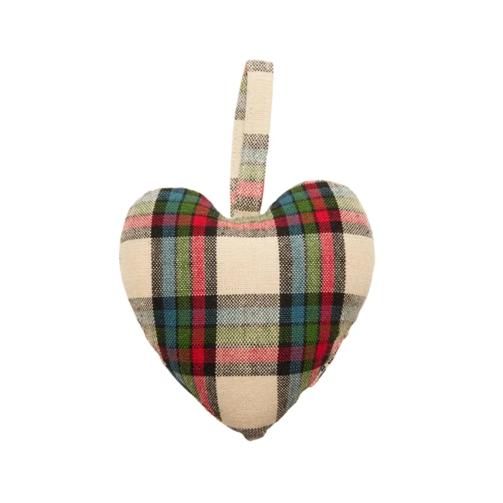 Hot Heather Taylor Home Idyllwild Plaid Heart Ornament
