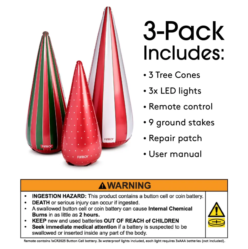 Discount Funboy Inflatable Holiday Tree Cones