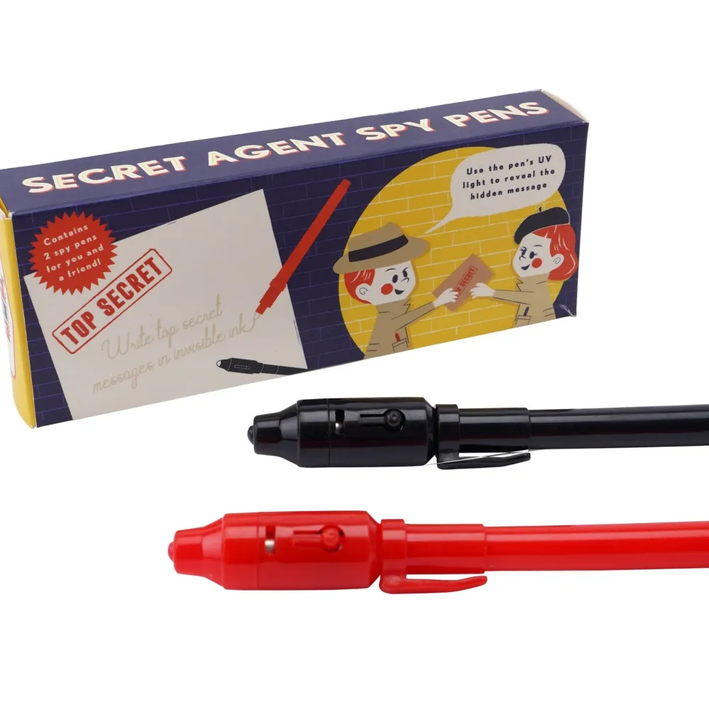 Clearance CGB Giftware Invisible Ink Spy Pens, Set of 2