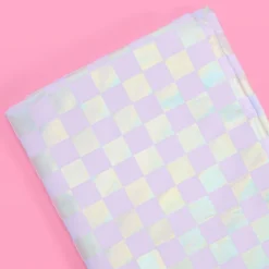 Online xo, Fetti Iridescent Checker Table Cover