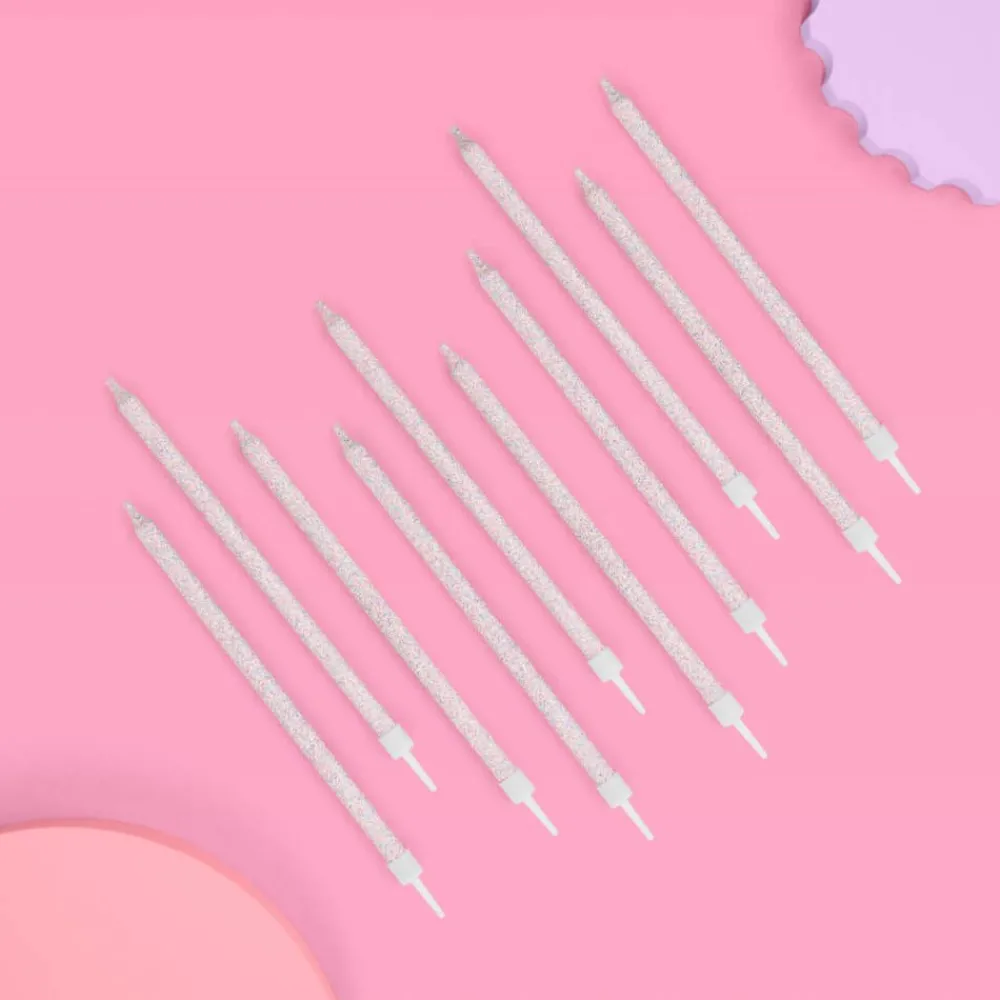 Hot xo, Fetti Iridescent Glitter Birthday Candles