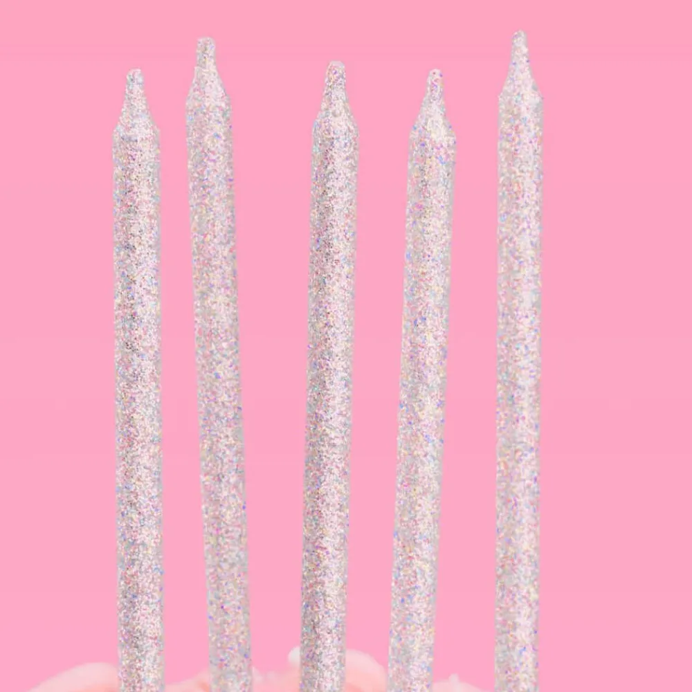 Hot xo, Fetti Iridescent Glitter Birthday Candles