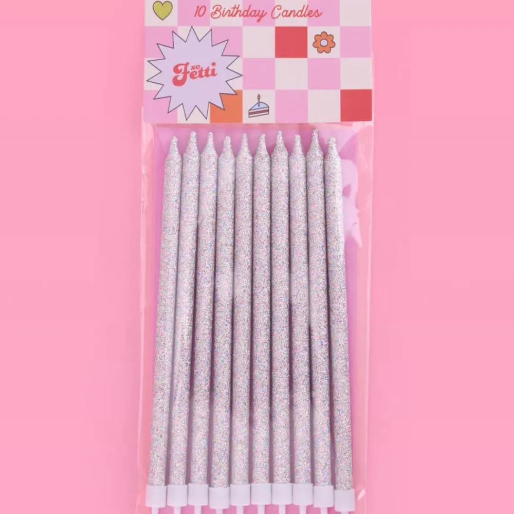 Hot xo, Fetti Iridescent Glitter Birthday Candles