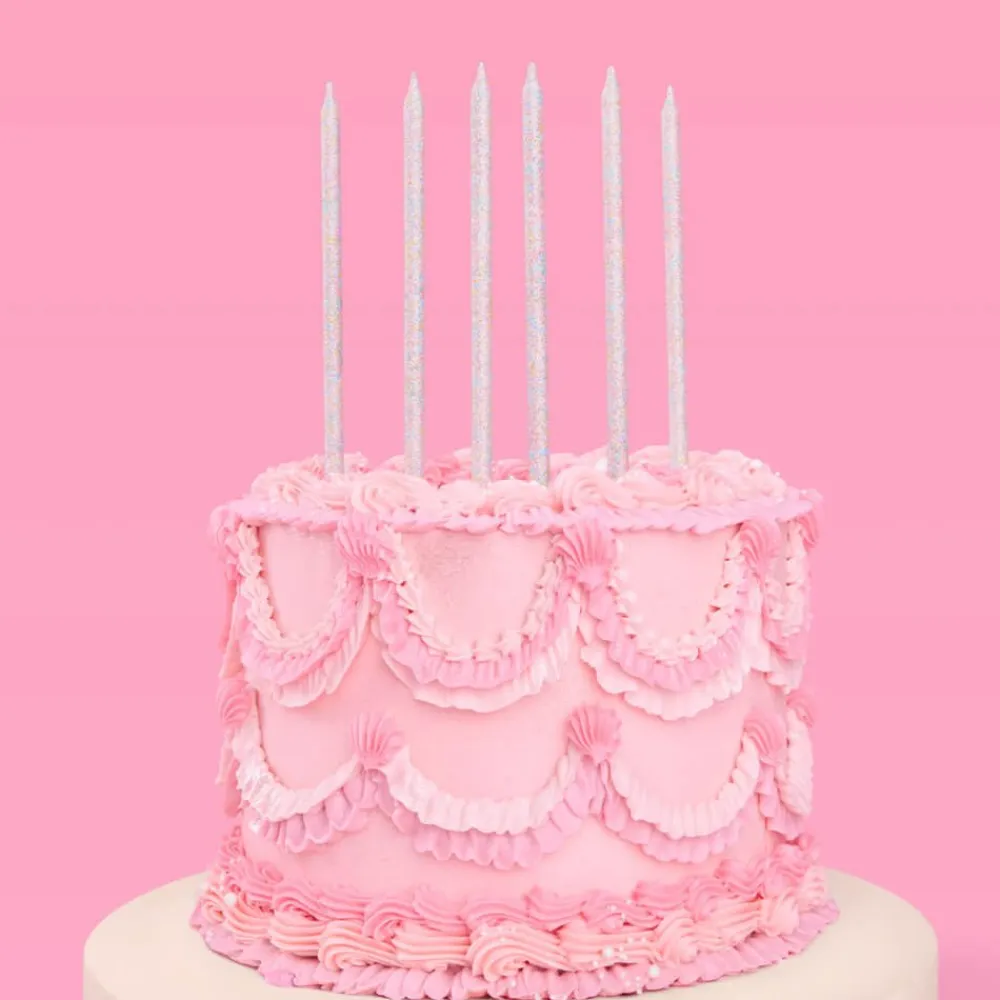 Hot xo, Fetti Iridescent Glitter Birthday Candles