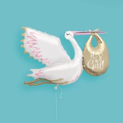 Hot Unique Its a Girl Stork Balloon