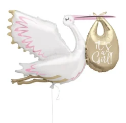 Hot Unique Its a Girl Stork Balloon