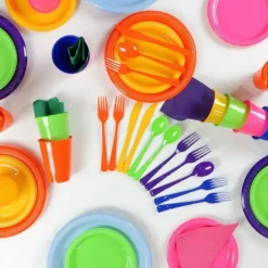Sale Crown Display Ivory Plastic Forks
