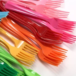 Sale Crown Display Ivory Plastic Forks