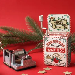 Clearance CGB Giftware Jingle Bells Hand Crank Christmas Music Box
