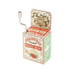 Clearance CGB Giftware Jingle Bells Hand Crank Christmas Music Box