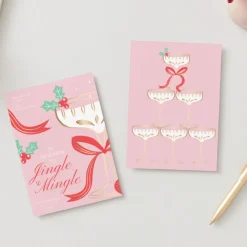 Clearance Bonjour Fete Jingle & Mingle Christmas Spirits Digital Party Invitation