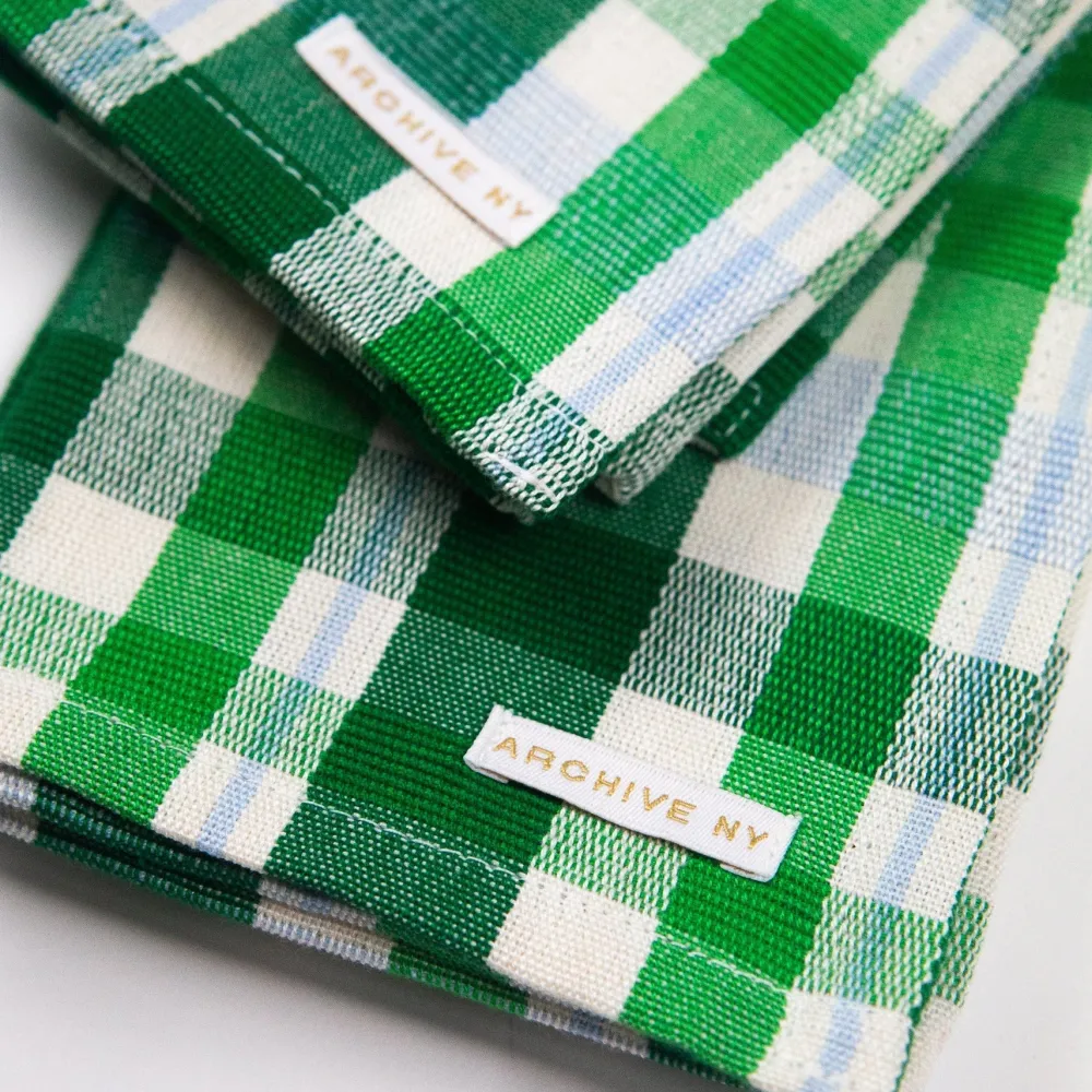 Archive New York Josefina Plaid Dinner Napkins Set