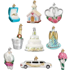 Sale Old World Christmas Just Married Collection Ornaments