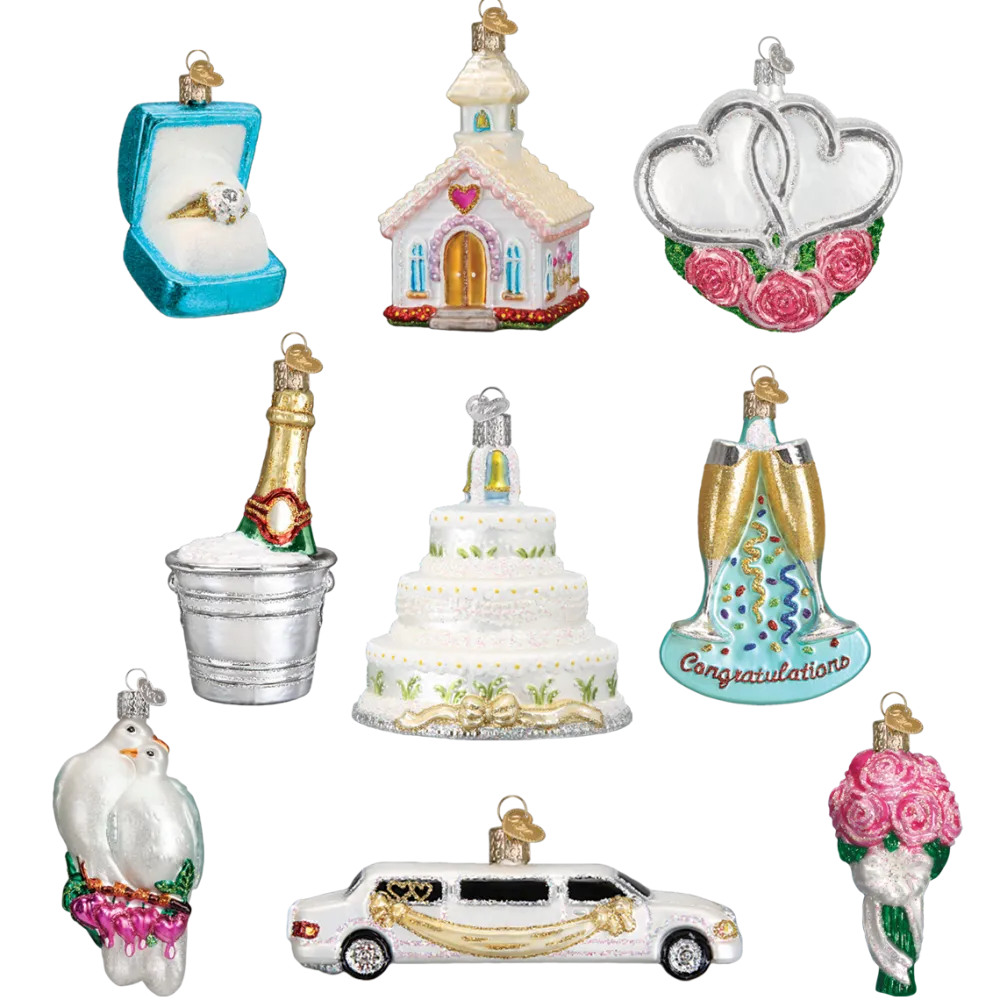 Sale Old World Christmas Just Married Collection Ornaments