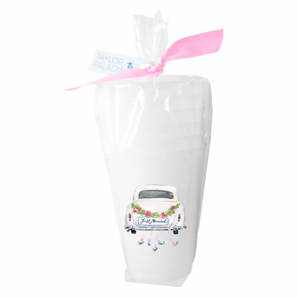 Online Taylor Paladino Just Married Frosted Cups