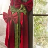 New Heather Taylor Home Katherine Plaid Evergreen Fabric Bow