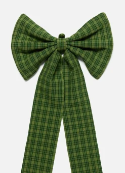 New Heather Taylor Home Katherine Plaid Evergreen Fabric Bow