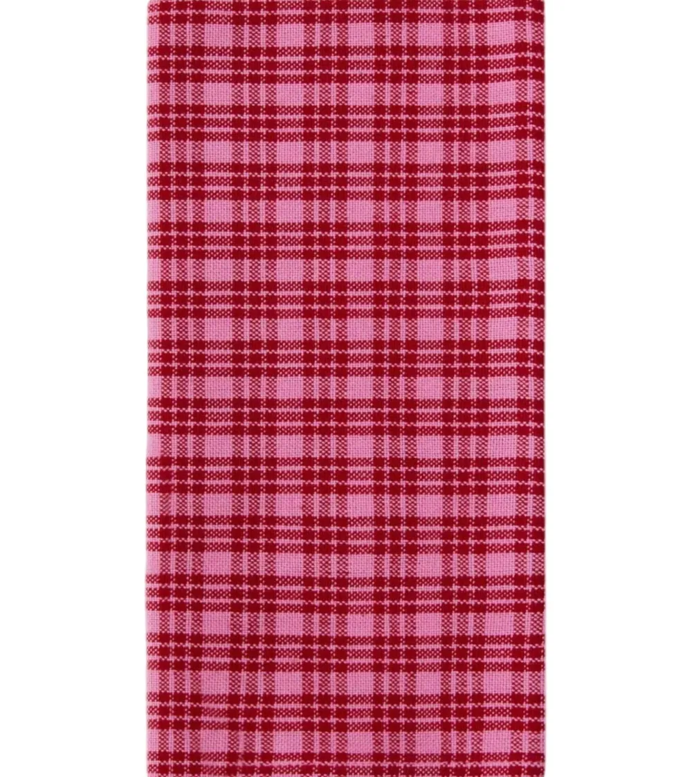 Best Heather Taylor Home Katherine Plaid Red & Pink Napkins