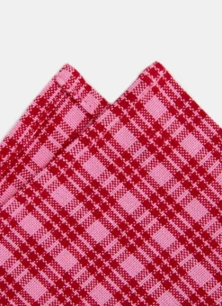 Best Heather Taylor Home Katherine Plaid Red & Pink Napkins