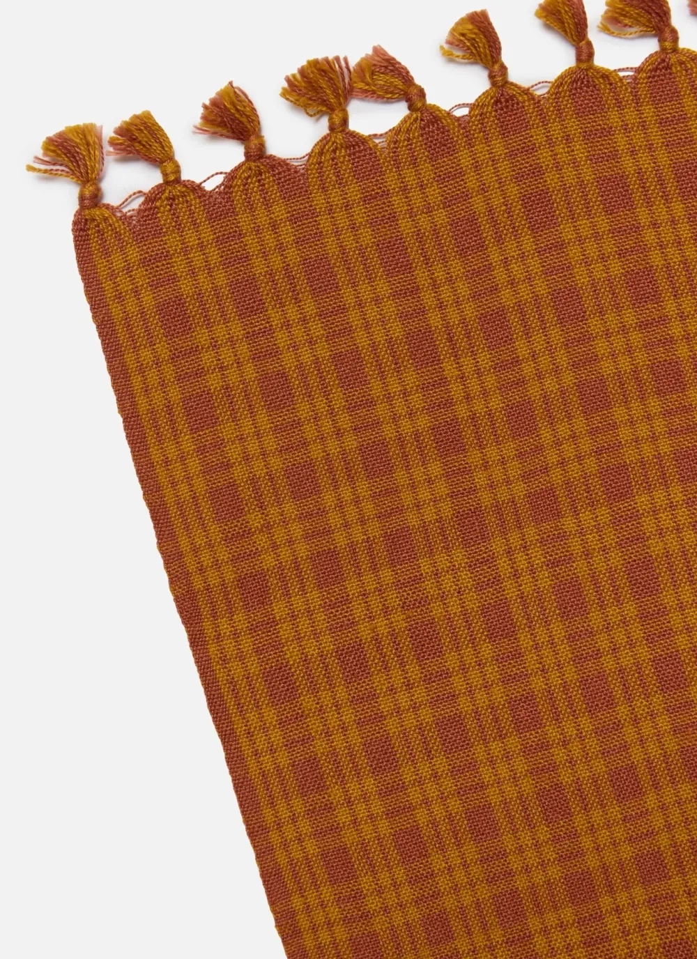 New Heather Taylor Home Katherine Plaid Saffron Tablecloth
