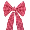Hot Heather Taylor Home Katherine Plaid Valentine Fabric Bow