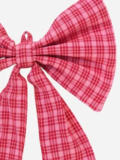 Hot Heather Taylor Home Katherine Plaid Valentine Fabric Bow