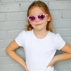 New Babiators Sunglasses Kids Pink Heart Sunglasses
