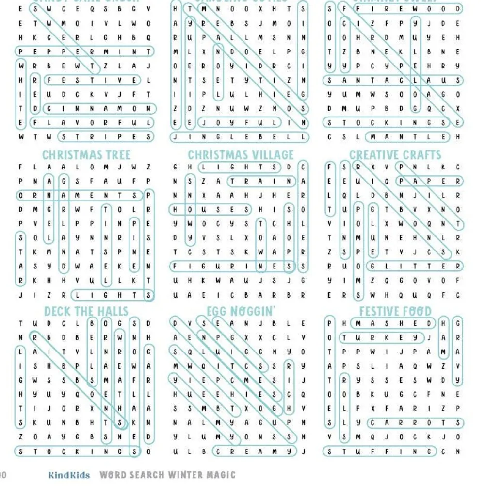 Hot Schiffer Publishing KindKids Winter Magic Word Search for Kids