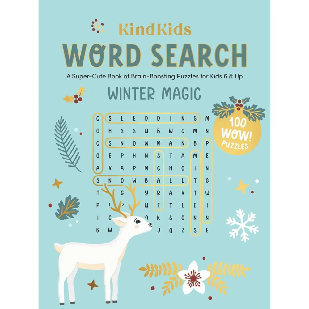 Hot Schiffer Publishing KindKids Winter Magic Word Search for Kids