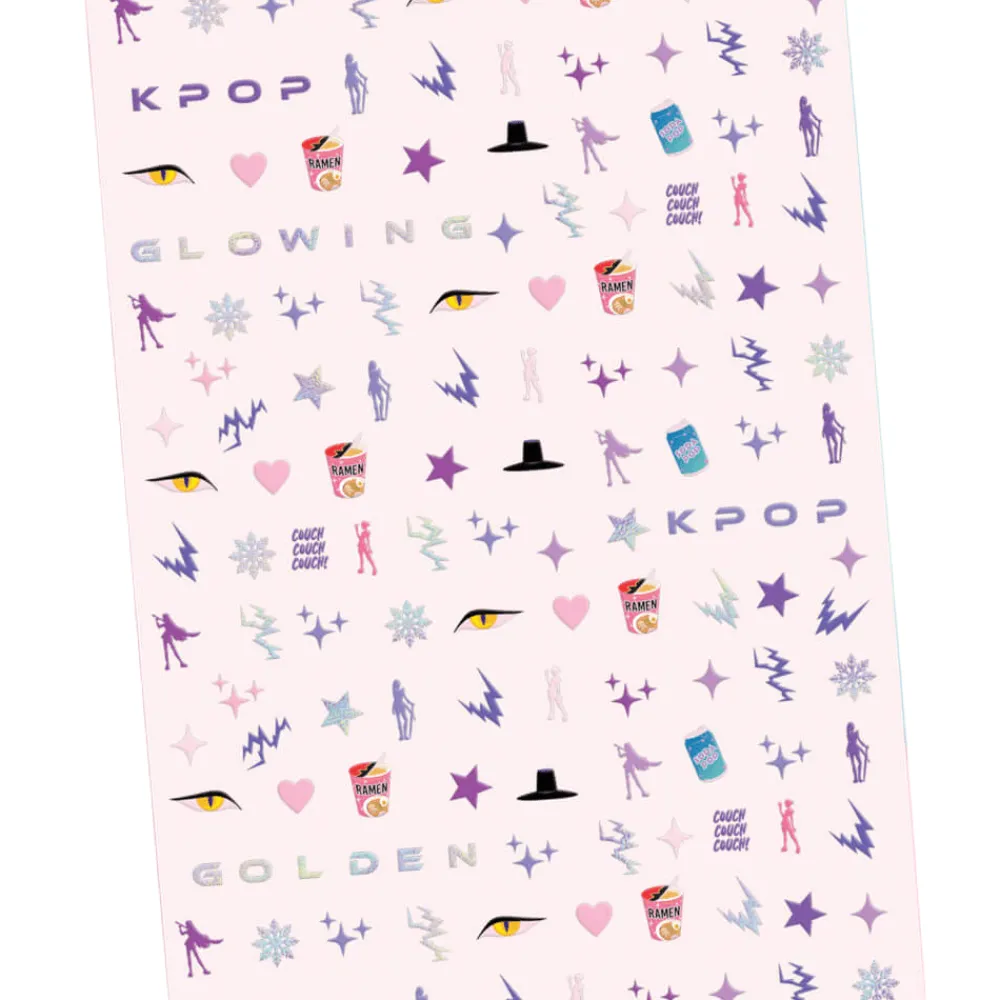 Hot xo, Fetti Kpop Demon Hunters Inspired Nail Stickers