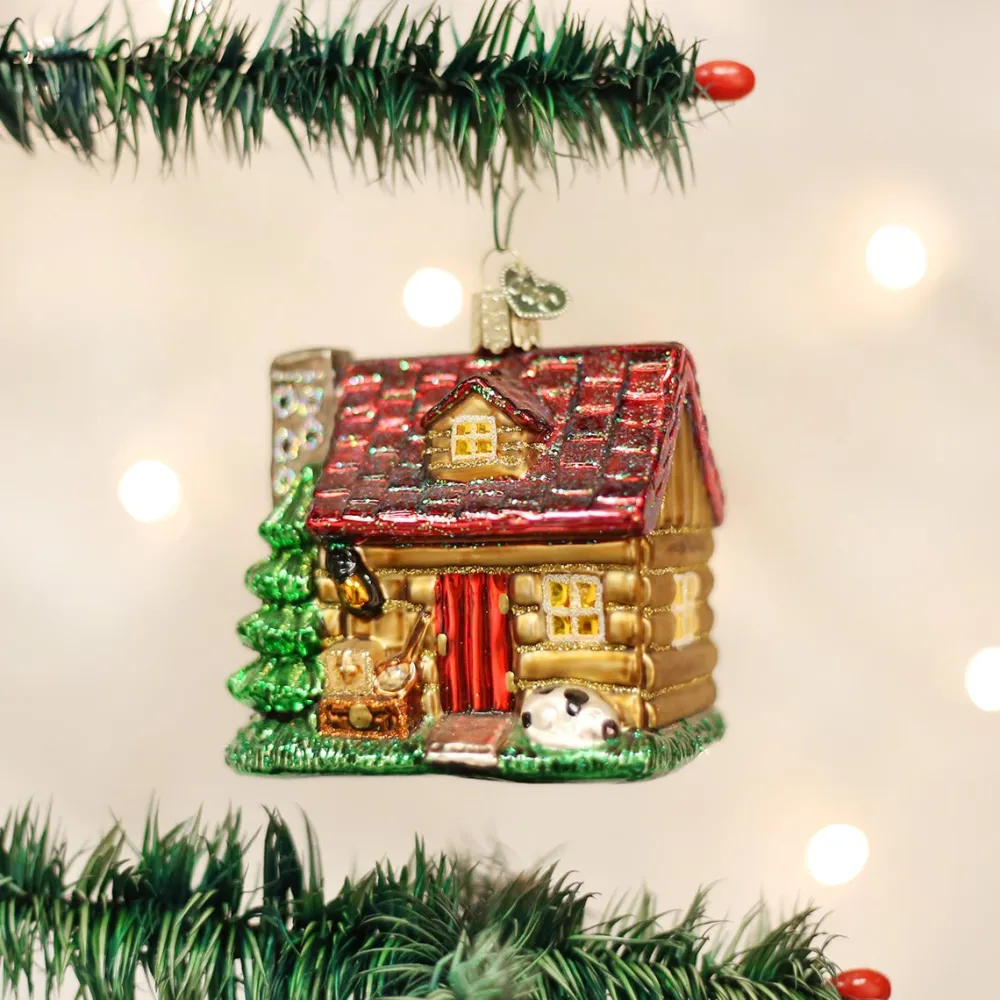 Best Old World Christmas Lake Cabin Ornament