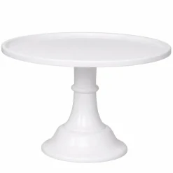 Discount Bonjour Fete Large Blanc White Pedestal Melamine Cake Stand