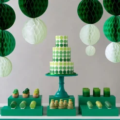 Sale Bonjour Fete Large Emerald Green Pedestal Melamine Cake Stand