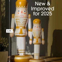 New Funboy Large Inflatable Gold & White Nutcracker