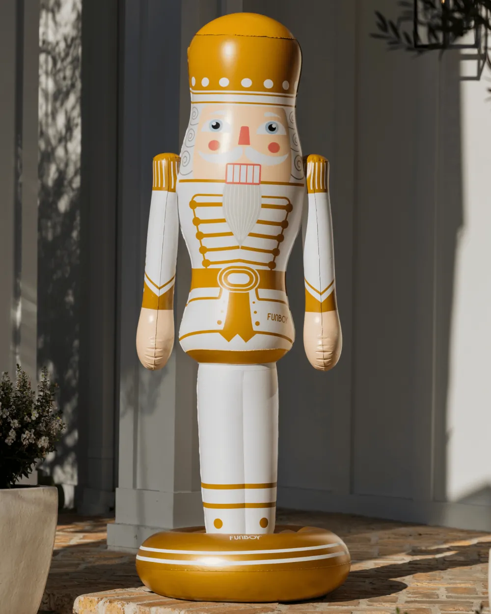 New Funboy Large Inflatable Gold & White Nutcracker