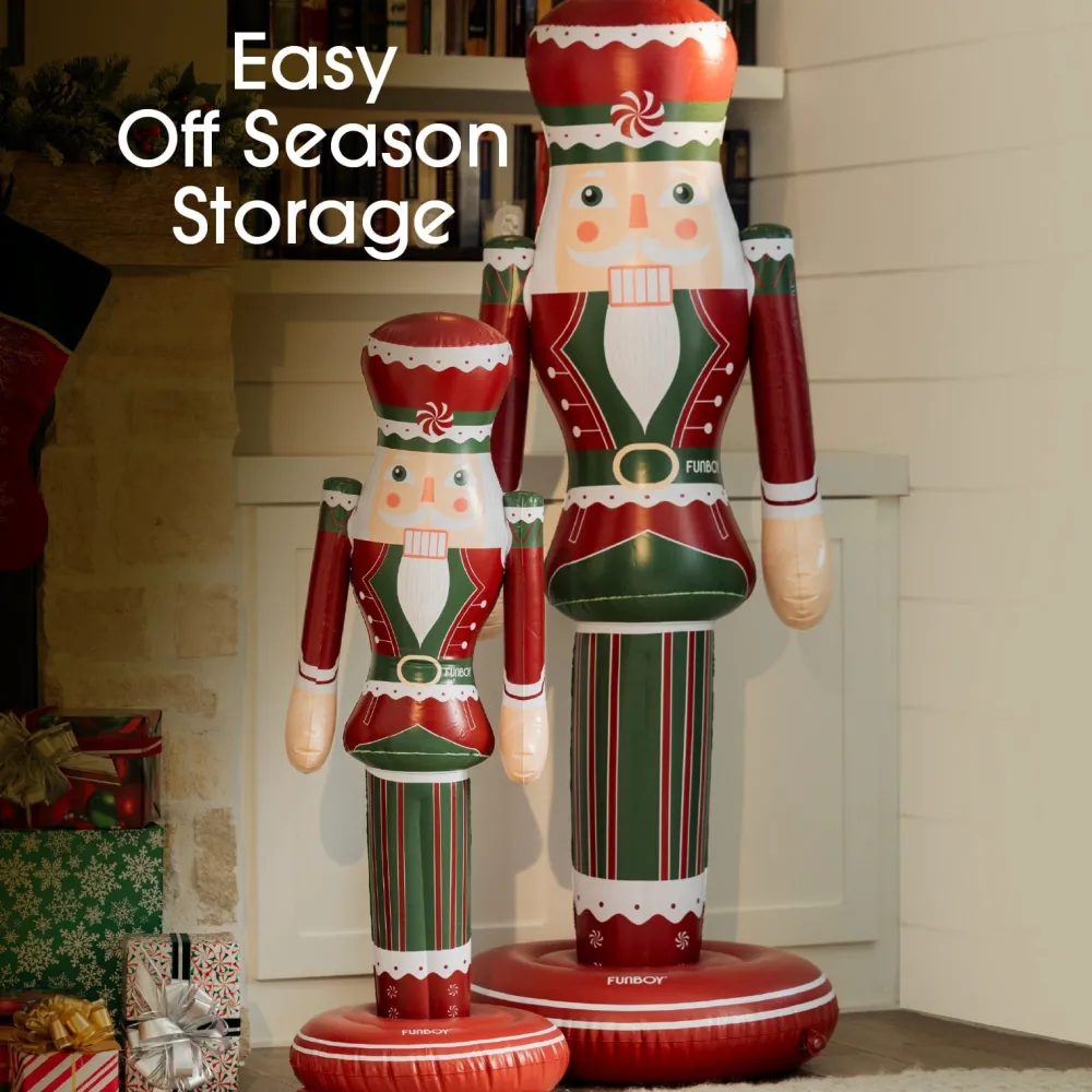 Discount Funboy Large Inflatable Red & Green Nutcracker Nutcracker