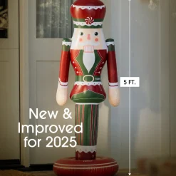 Discount Funboy Large Inflatable Red & Green Nutcracker Nutcracker