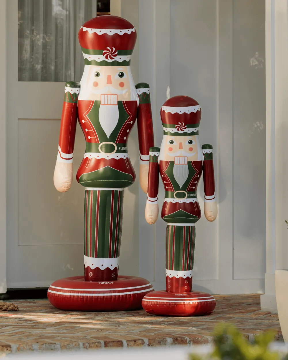 Discount Funboy Large Inflatable Red & Green Nutcracker Nutcracker