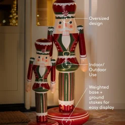Discount Funboy Large Inflatable Red & Green Nutcracker Nutcracker