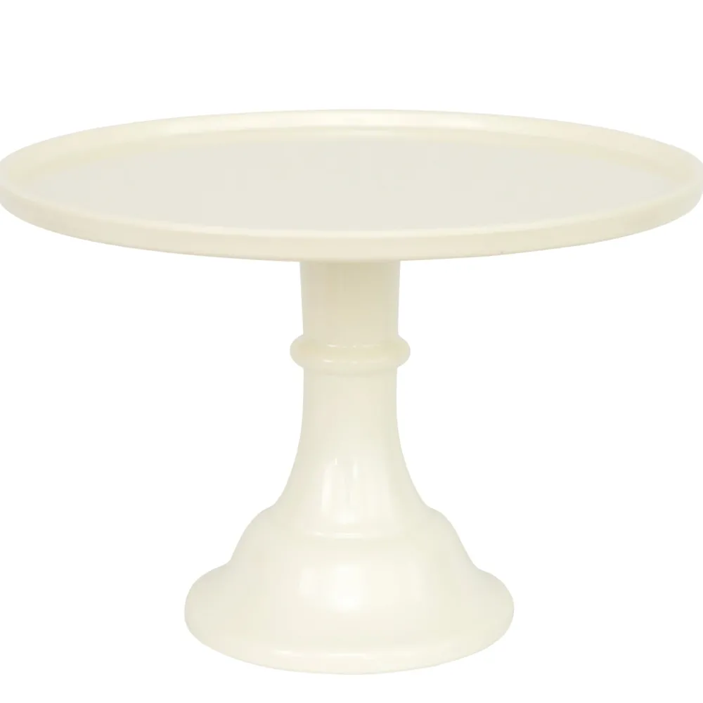 Sale Joyeux Company Large Linen White Melamine Cake Stand