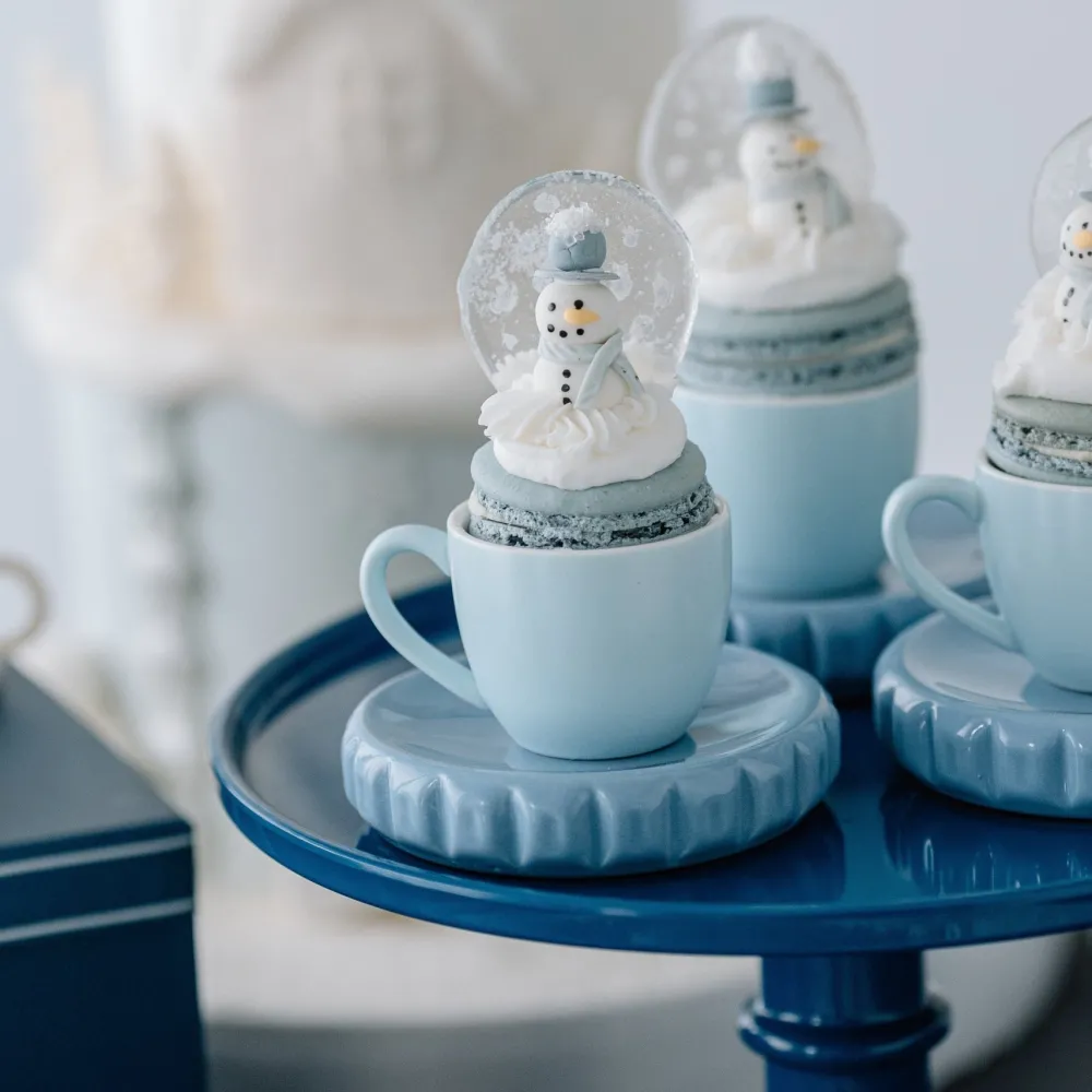 Bonjour Fete Large Midnight Blue Pedestal Melamine Cake Stand