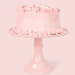 Joyeux Company Large Peony Pink Melamine Cake Stand
