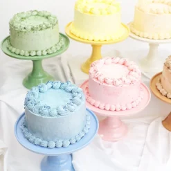 Online Joyeux Company Large Sage Green Melamine Cake Stand