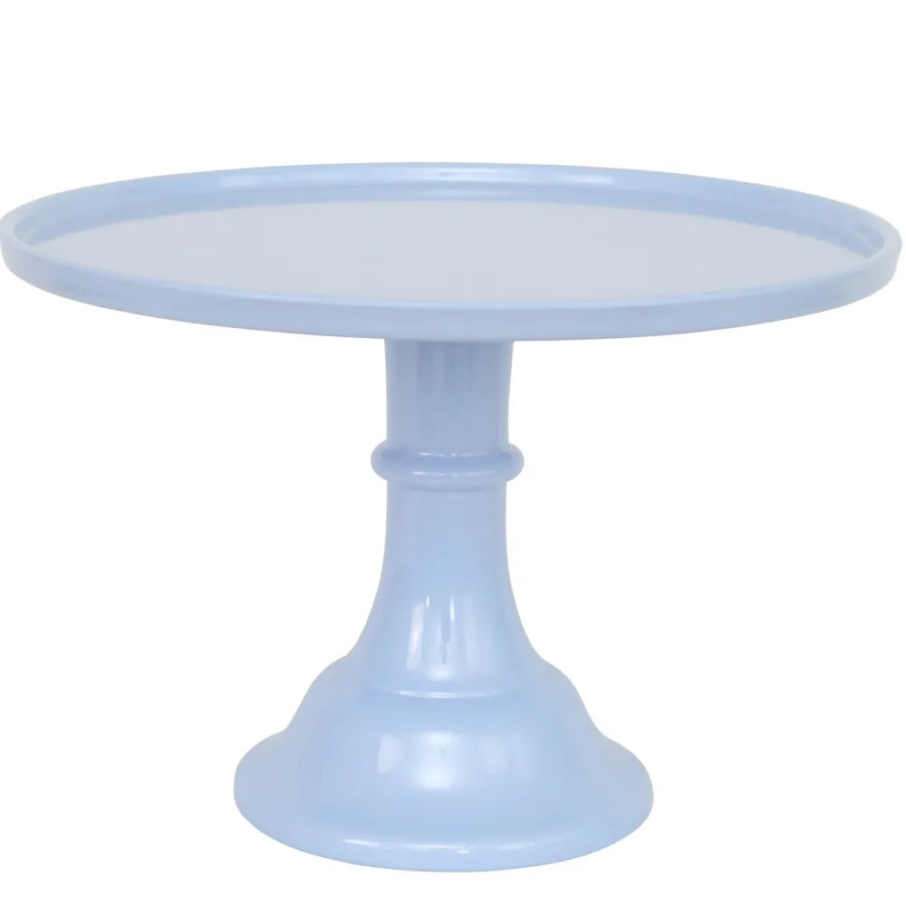 Sale Joyeux Company Large Wedgewood Blue Melamine Cake Stand