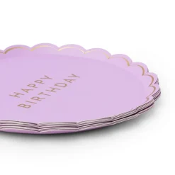 Clearance Bonjour Fete Le Lilac Signature Happy Birthday Small Plates