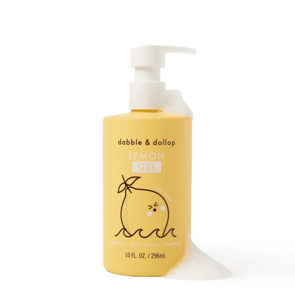 Sale Dabble & Dollop Lemon Bubble Bath, Body Wash & Shampoo