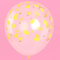 Best xo, Fetti Lemon Printed Latex Balloon Set