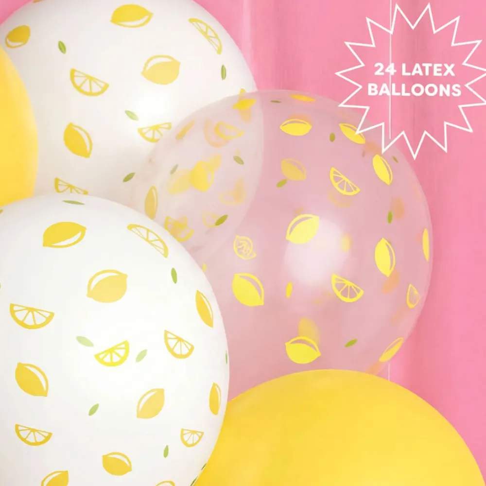 Best xo, Fetti Lemon Printed Latex Balloon Set