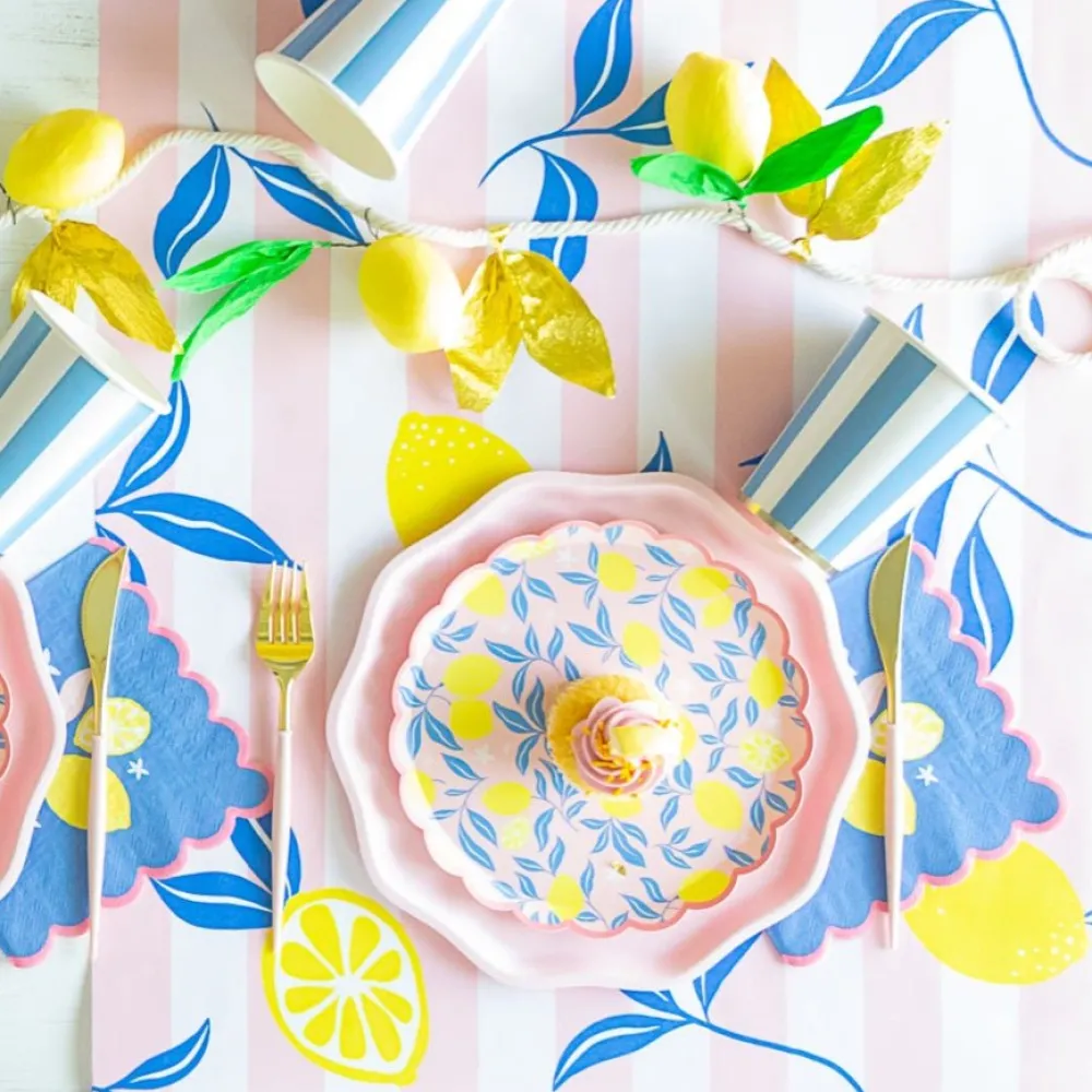 Hot Bonjour Fete Lemon Zest Table Runner